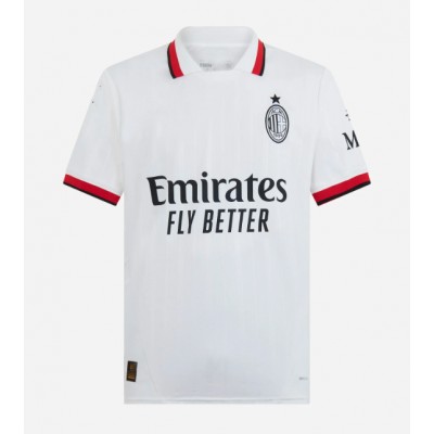 Moški Nogometni dresi AC Milan Rafael Leao #10 Gostujoči 2024-25 Kratek Rokav Moški Nogometni dresi AC Milan Rafael Leao #10 Gostujoči 2024-25 Kratek Rokav